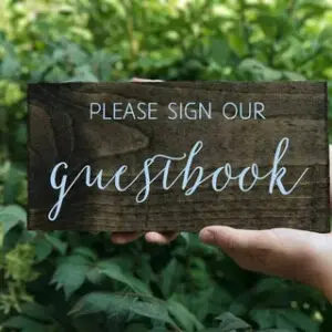 Sign our Guestbook sign