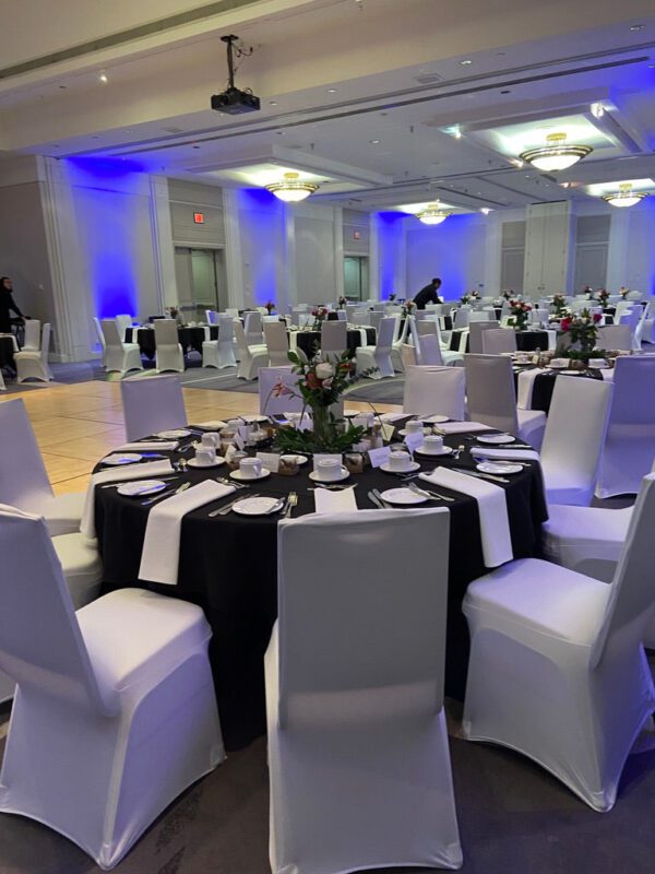 spandex chair covers by Designer Weddings