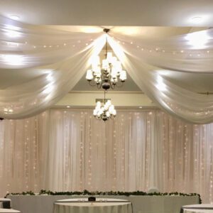 4 panel pinwheel ceiling treatment