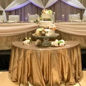 sequin table cloth