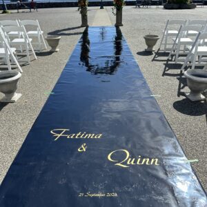 aisle runner - monogrammed