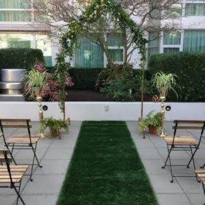 Turf Aisle Runner by Designer Weddings