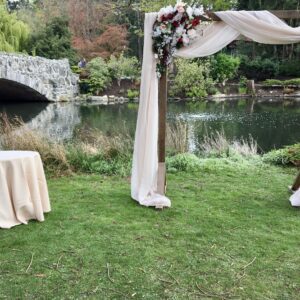 Square wooden archway