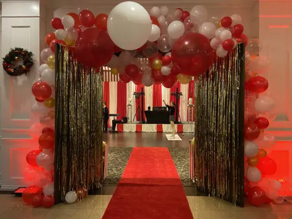 Red Plush Carpet Aisle Runner