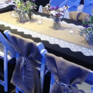 Burlap table runner