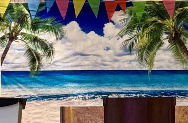 Beach photo backdrop