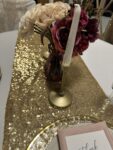 gold sequin table runner