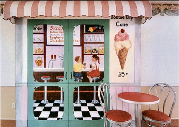 Ice Cream Store BAckdrop