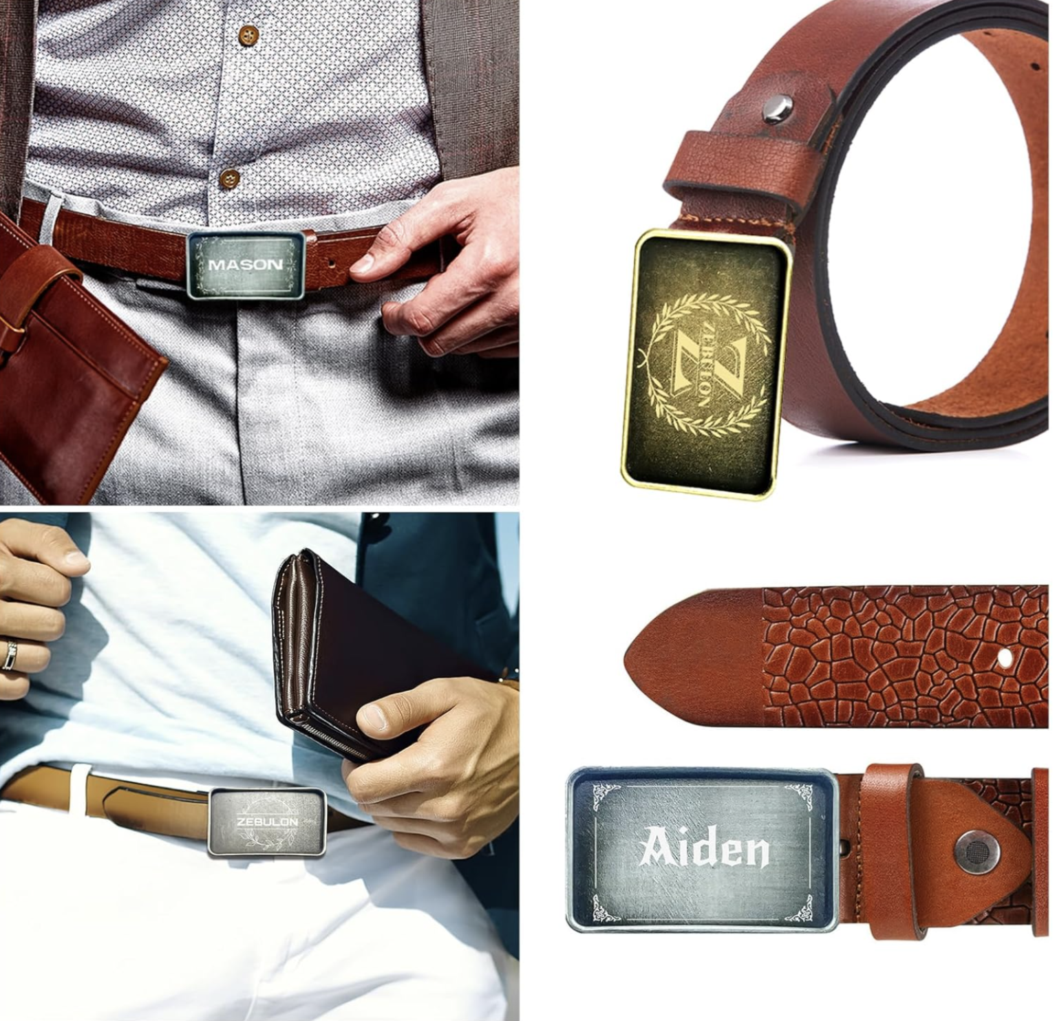 Personalized Belt Buckles - Designer Weddings