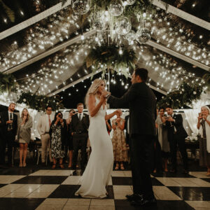 tent lighting package by designer weddings