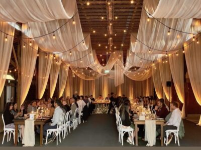 Ceiling Treatment by Designer Weddings